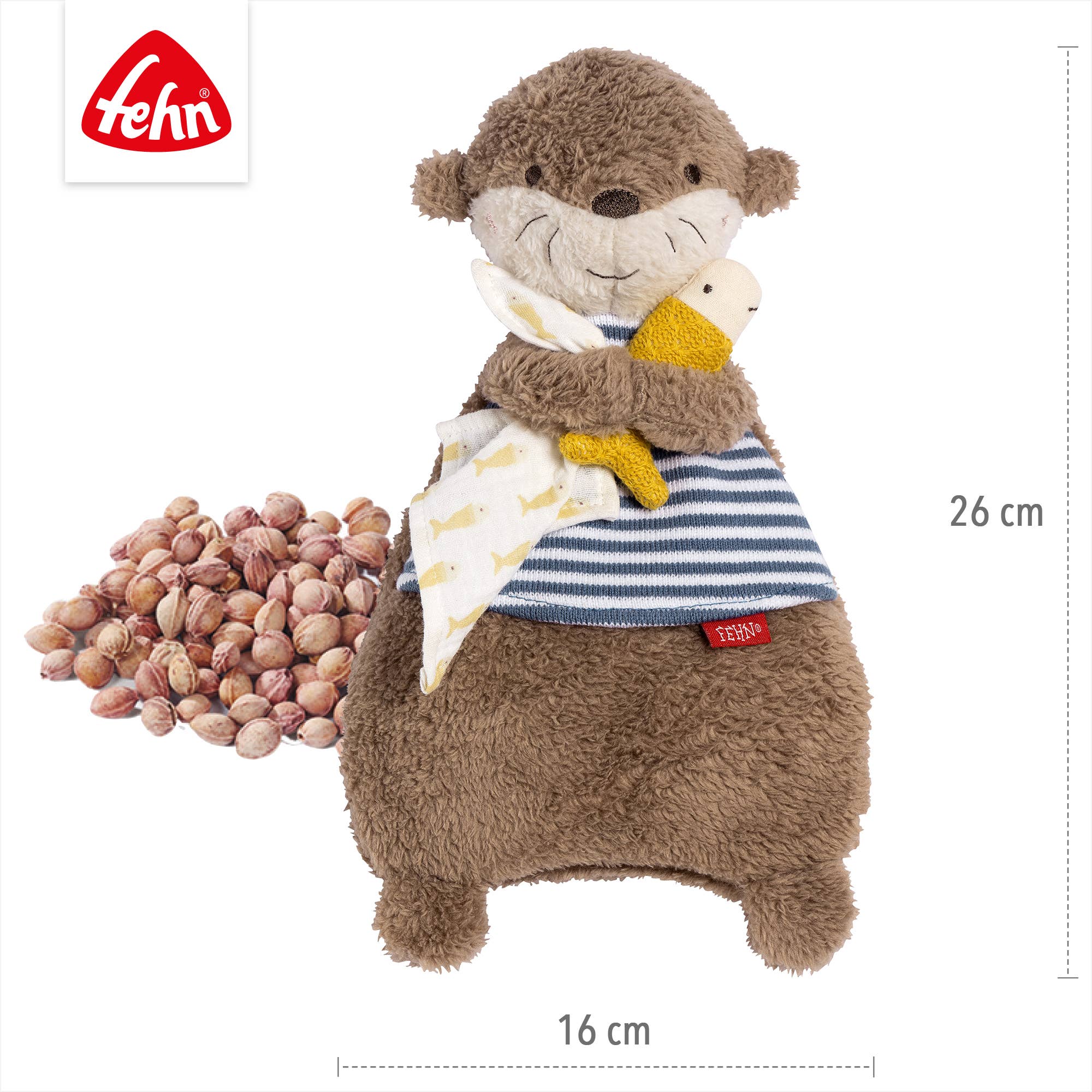 Warmteknuffel Otter - met uitneembare warmtezak