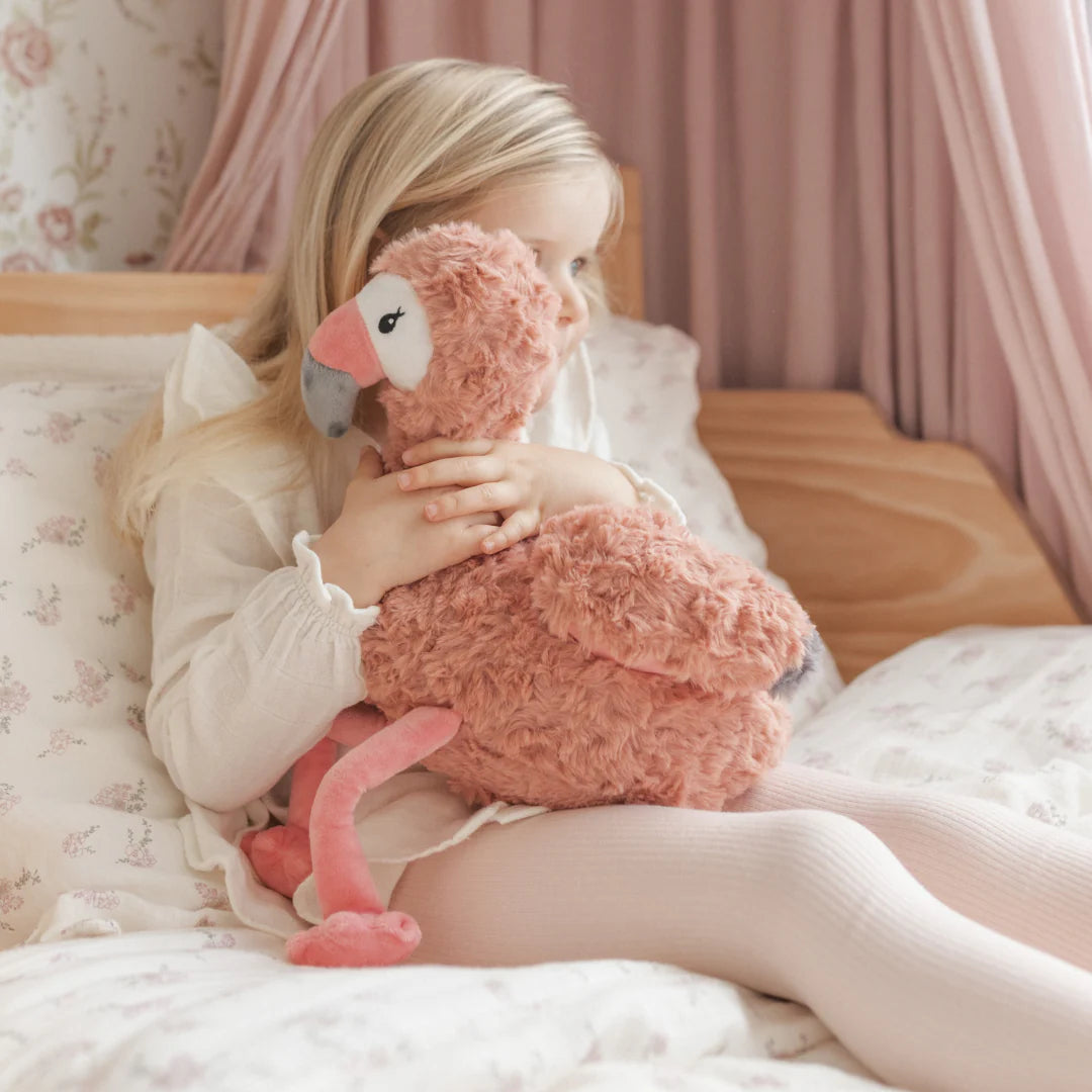 Verzwaarde knuffel Francesca de Flamingo