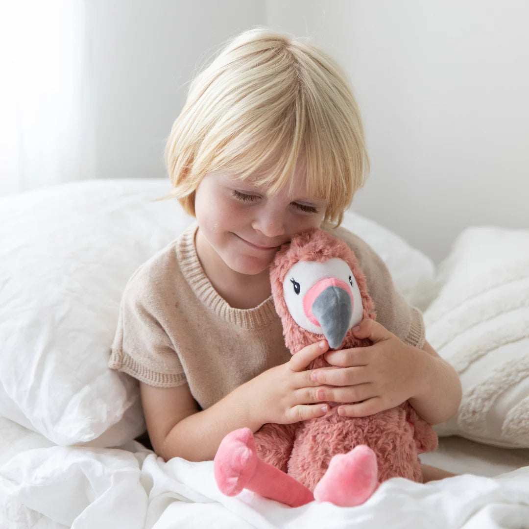 Verzwaarde knuffel Francesca de Flamingo