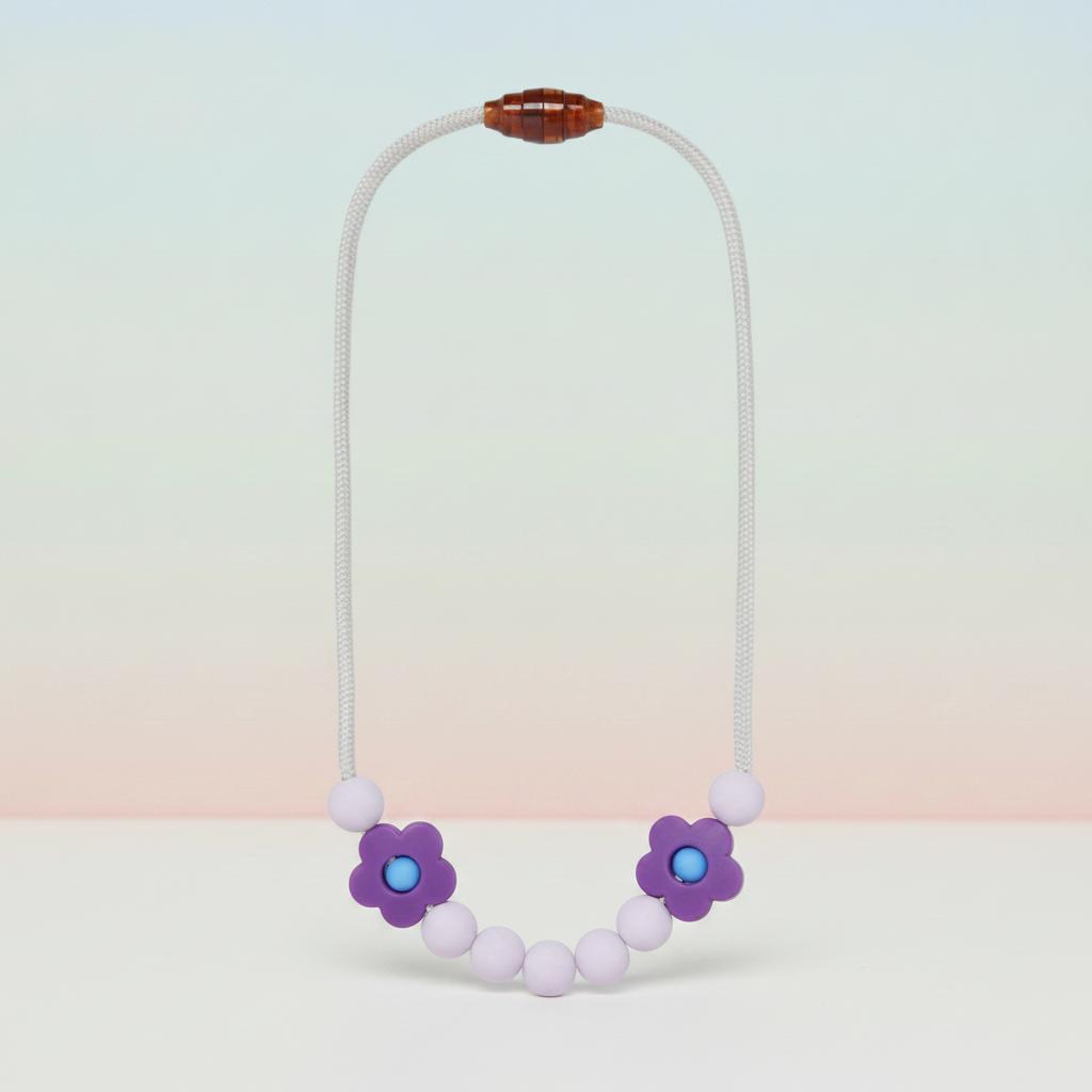 Bijtketting Madelief Lila