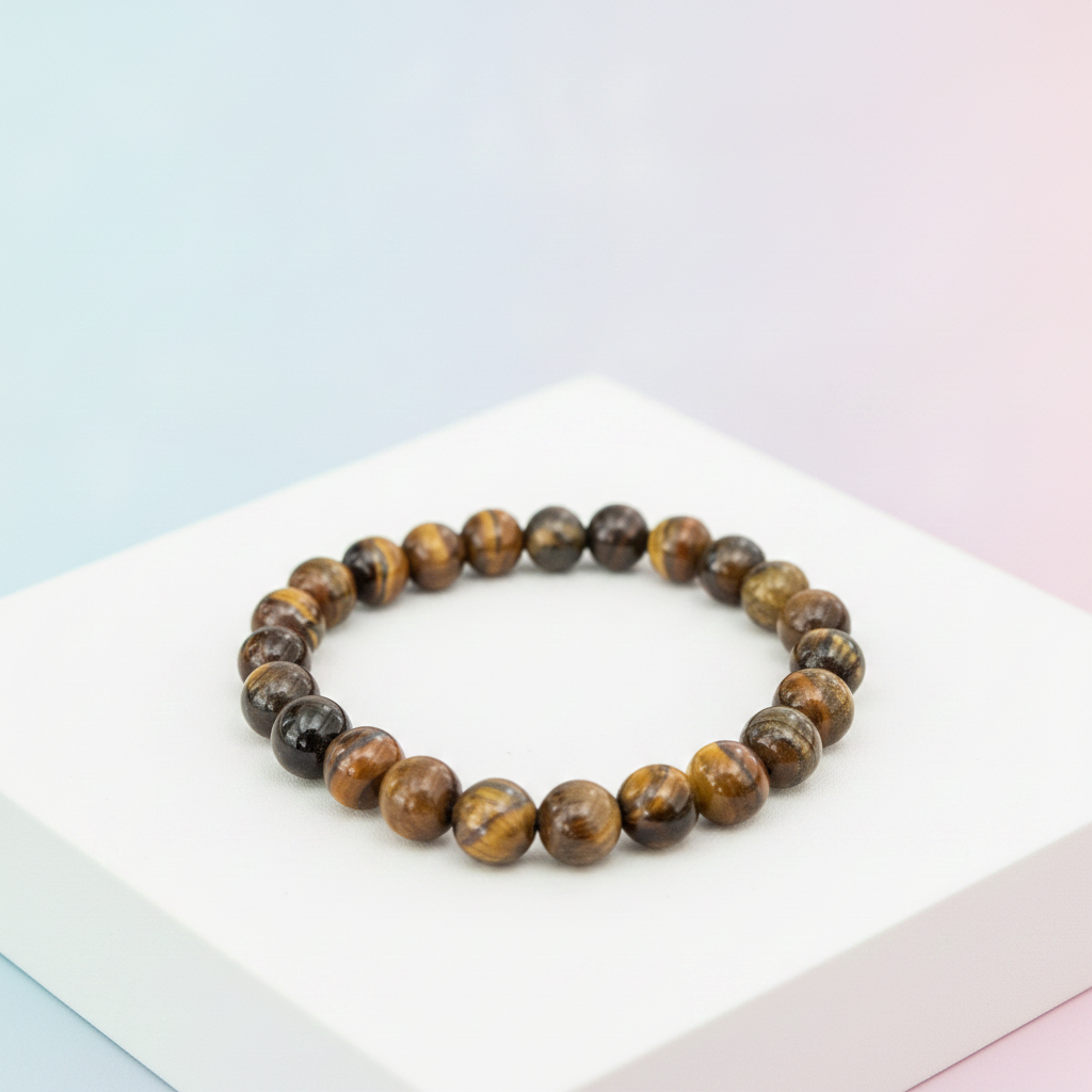 Edelsteen-Armband-Tijgeroog-