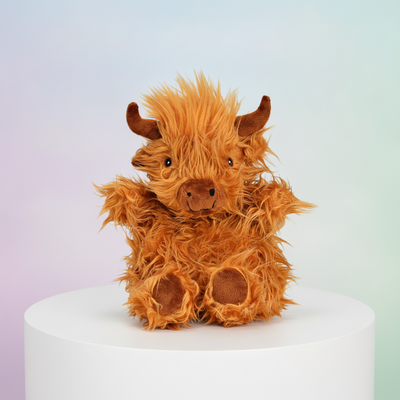 Warmteknuffel Schotse Highlander (koe) met kersenpitten