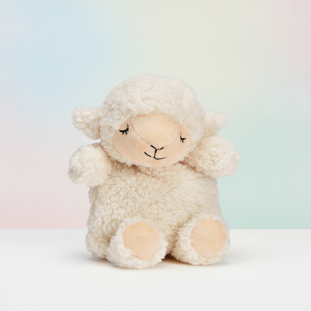 Warmteknuffel schaap met kersenpitten