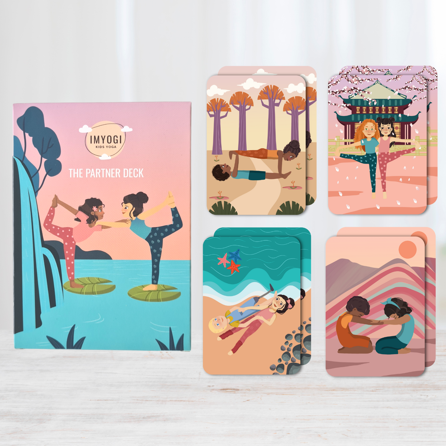 Yogakaarten voor kinderen (om samen yoga te doen)