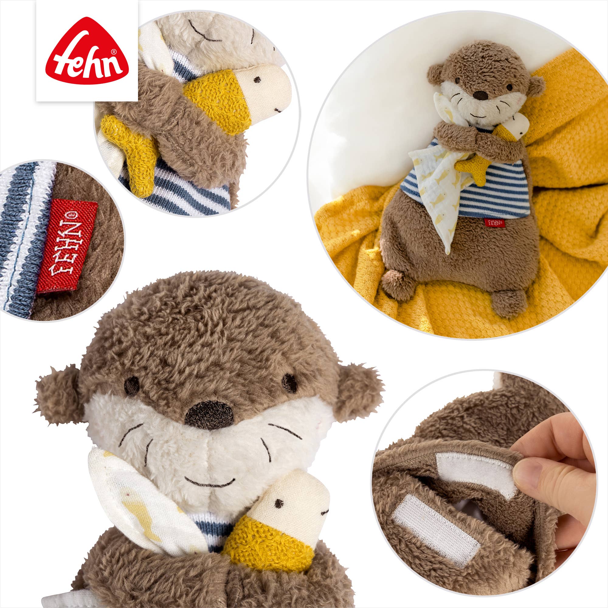 Warmteknuffel Otter - met uitneembare warmtezak